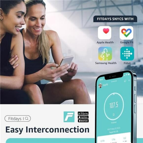 Posture Scale for Body Weight Digital Bathroom Smart Scale LCD Display Black - Picture 4 of 7